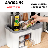 ORGANIZADOR  CONDIMENTEROS DE 4 COMPARTIDOR