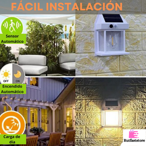 PACK DE 2 LAMPARA SOLAR CON SENSOR 3W COD