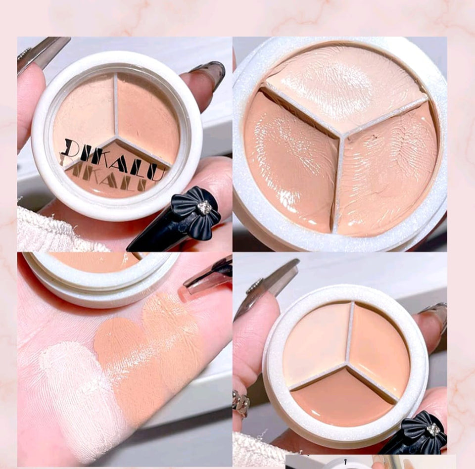 PALETA DE MAQUILLAJE DE CORRECTOR 3 EN 1