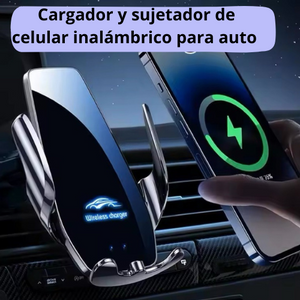 CARGADOR INALAMBRICO Y SUJETADOR PARA CARRO